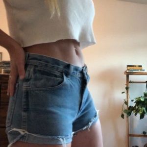 Wrangler Shorts - vintage wrangler jean shorts Wrangler Shorts - vintage wrangler jean shorts